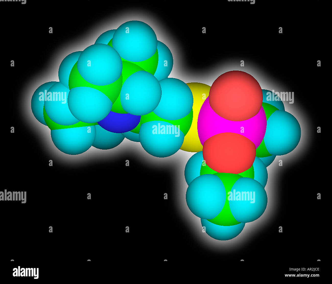 Gas nervino VX Foto Stock
