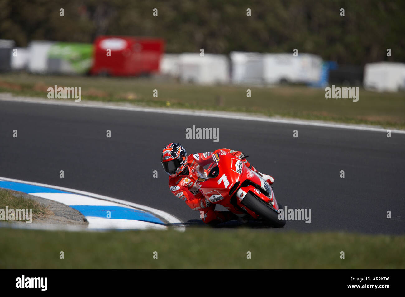 Carlos Checa Spagna Ducati Marlboro 2005 Polini Australian Grand Prix Phillip Island Moto GP motociclo gara in Australia Foto Stock