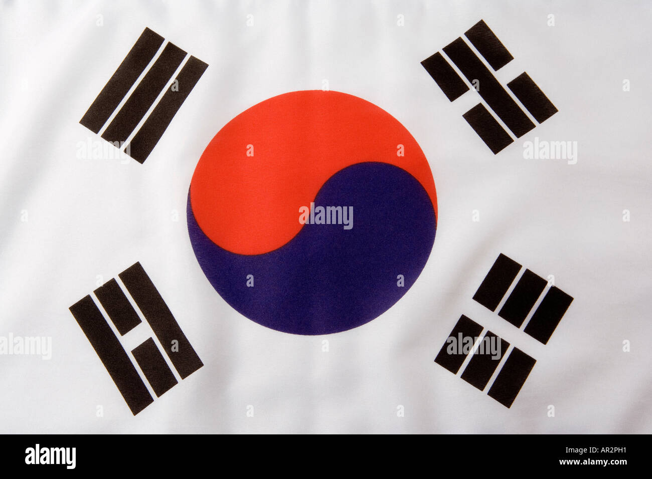 Stemma di calcio della bandiera nazionale della Corea del Sud | Vettore Premium