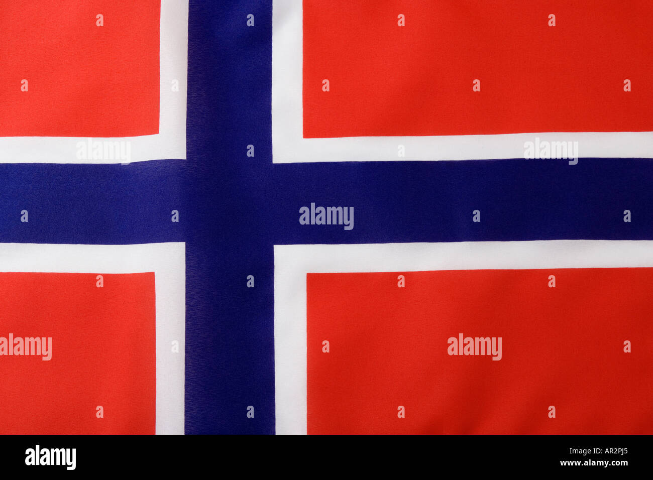 Bandiera norvegese Foto Stock