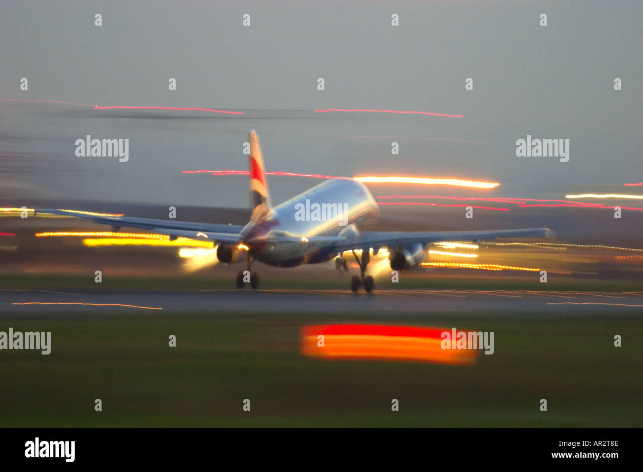 British Airways Airbus A319 a Londra Heathrow REGNO UNITO Foto Stock