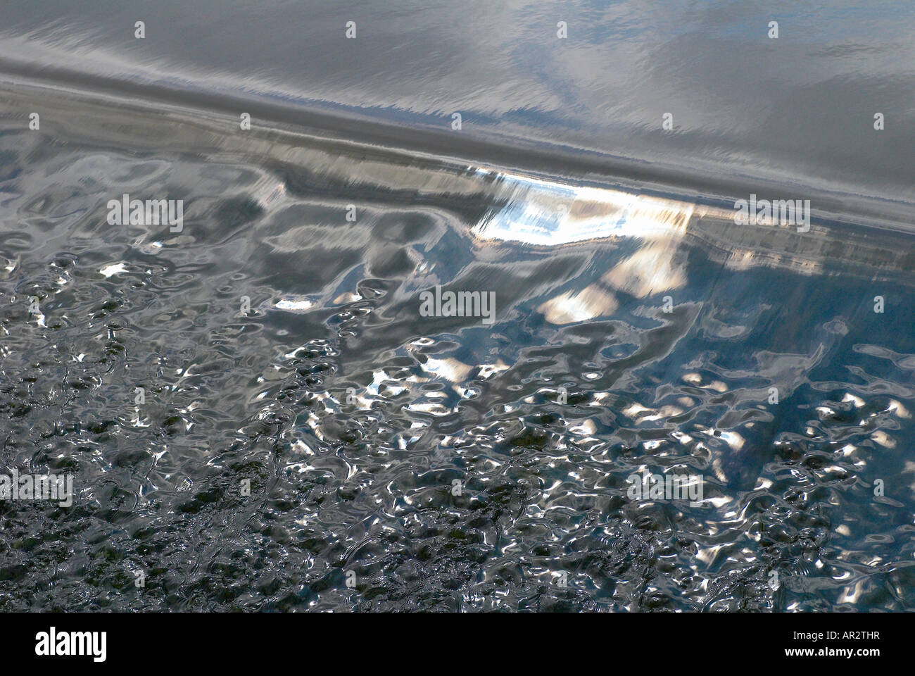 Acqua della diga Foto Stock