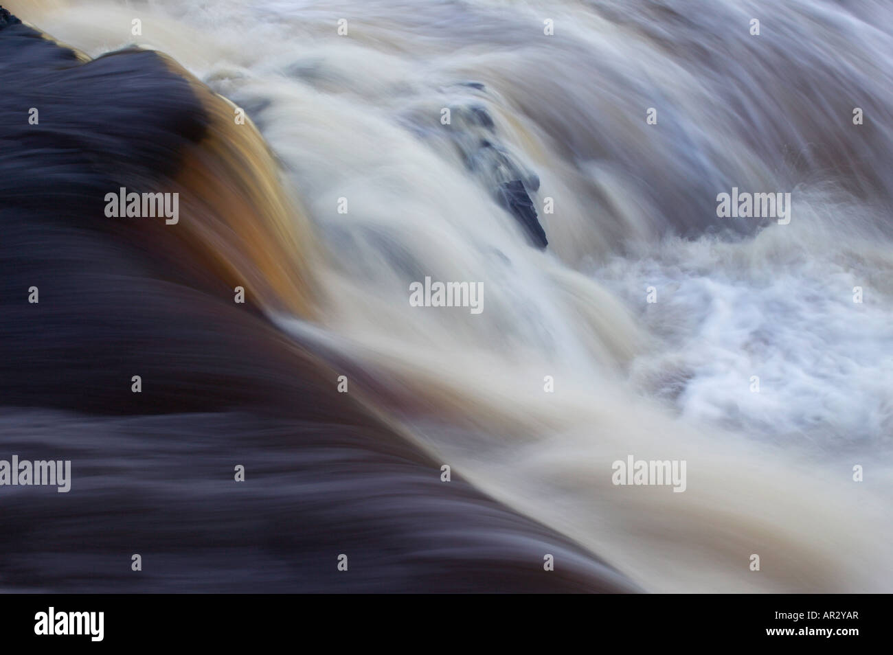 La cascata di San Louis River, Jay Cooke State Park, Minnesota, Stati Uniti d'America Foto Stock
