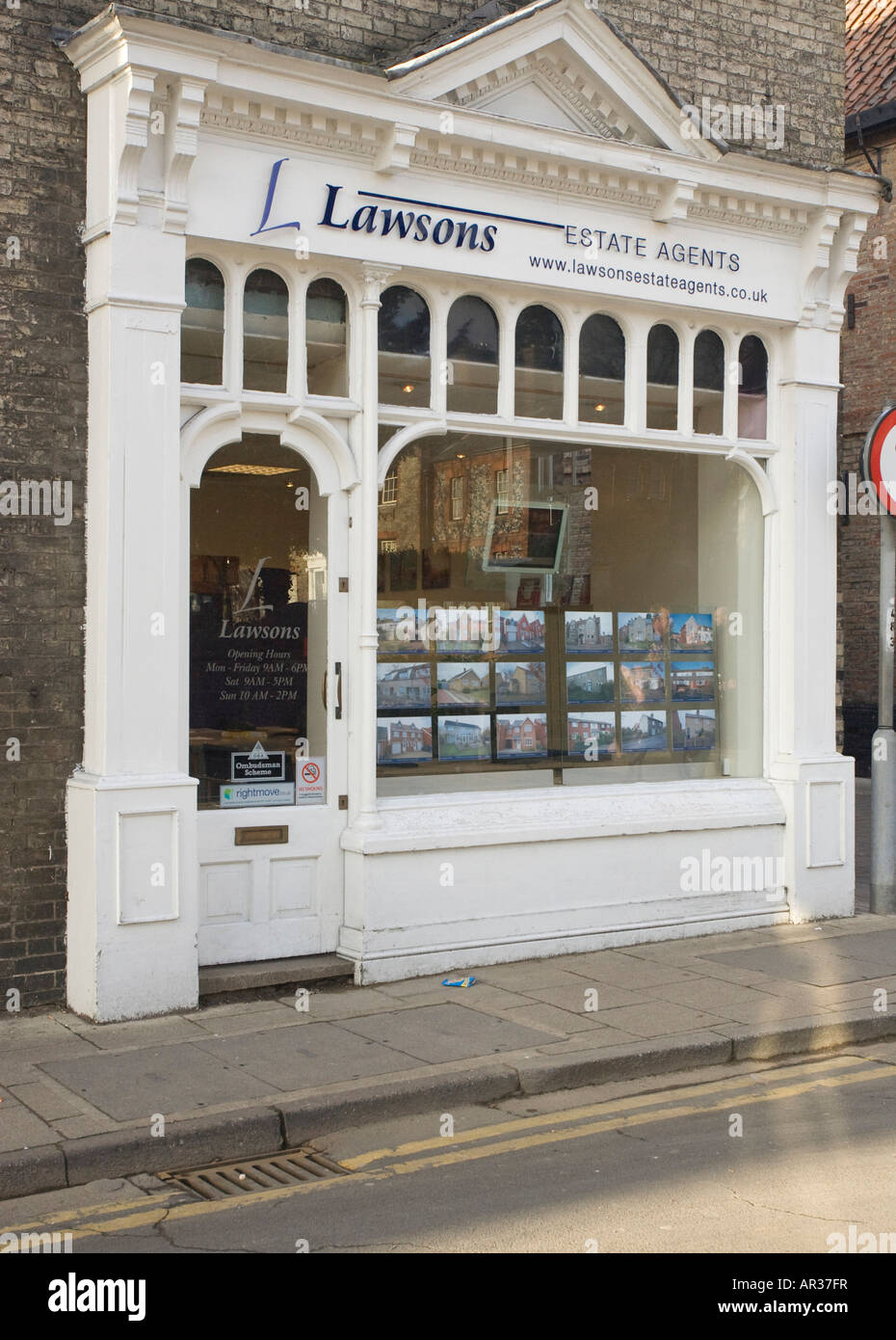 Lawsons agenti immobiliari a Thetford, Regno Unito Foto Stock