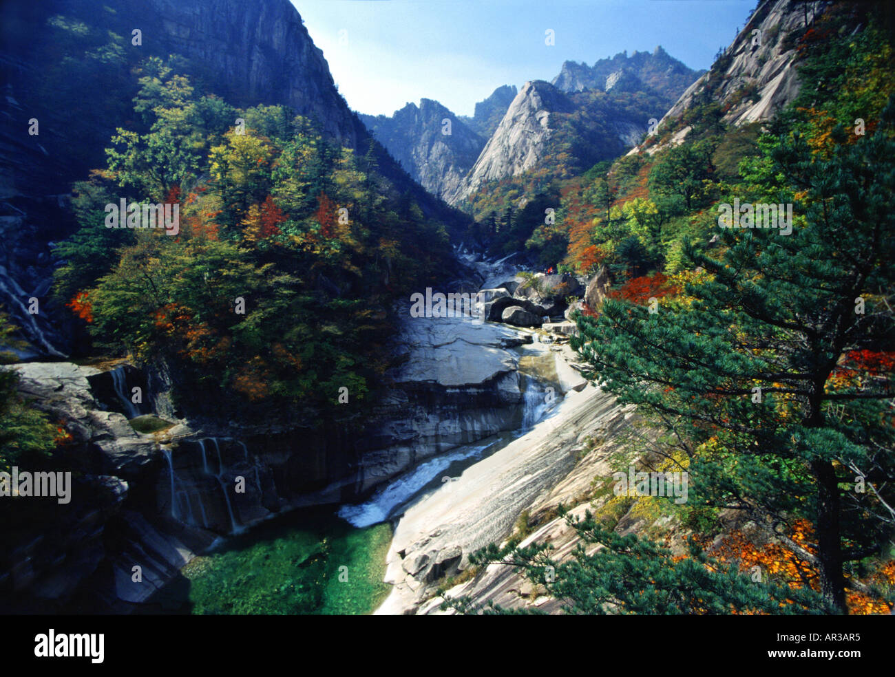 Kumgang Montagne in autunno, Kumgang san, Corea, Asia Foto Stock