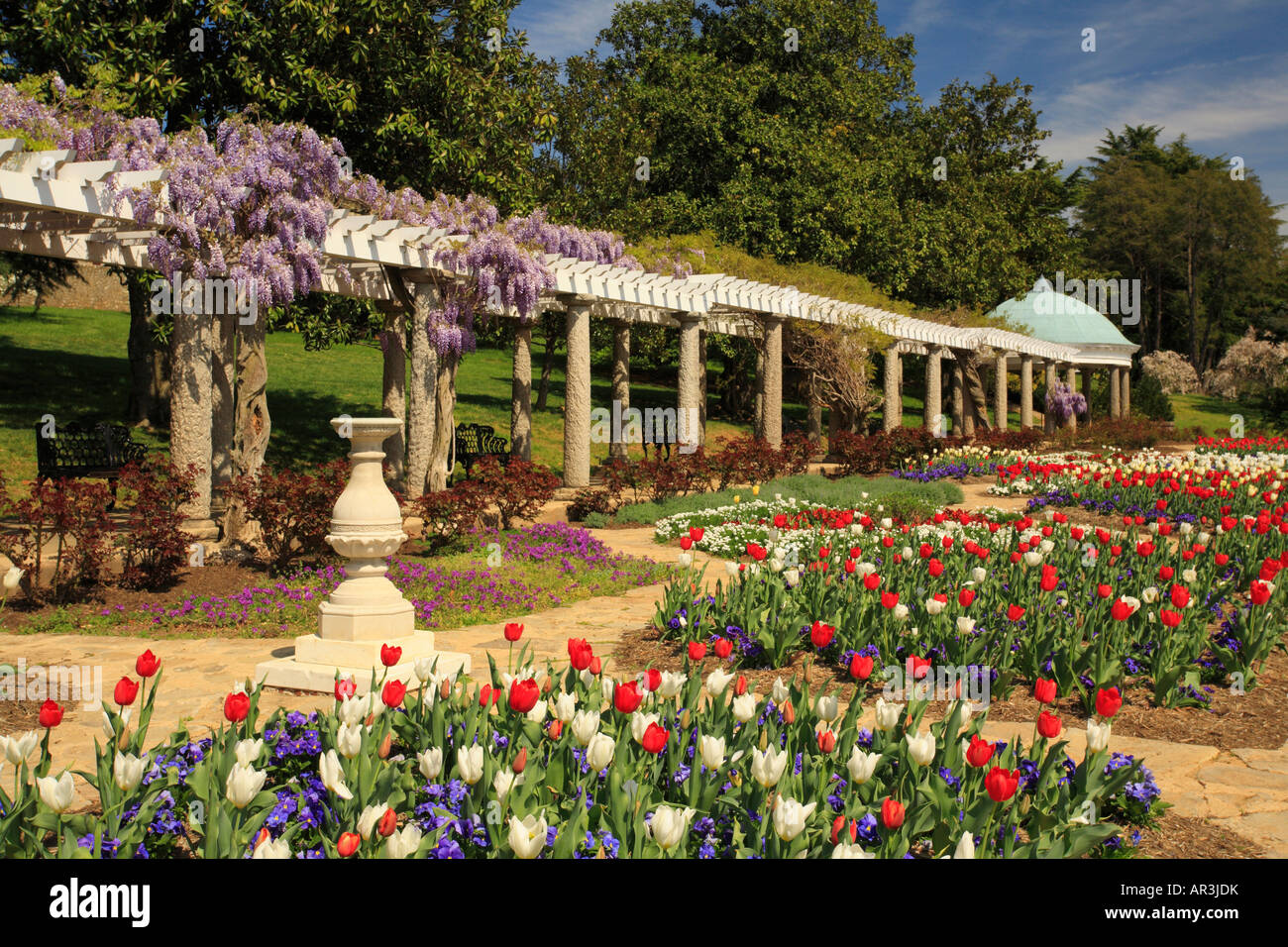 Giardino italiano a Maymont Park, Richmond, Virginia, Stati Uniti d'America Foto Stock