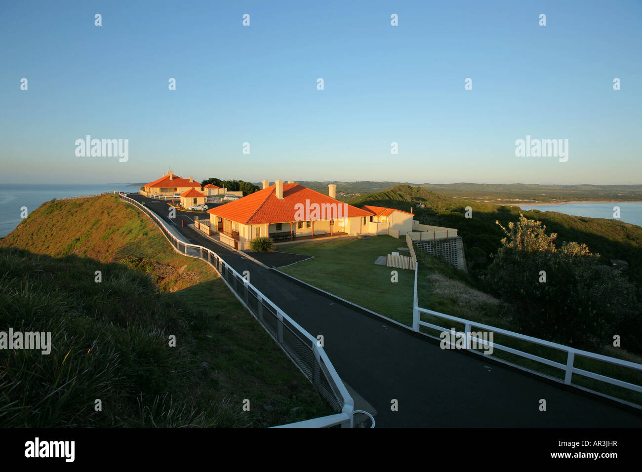 Light house keepers house Byron Bay Nuova Galles del Sud Australia Foto Stock