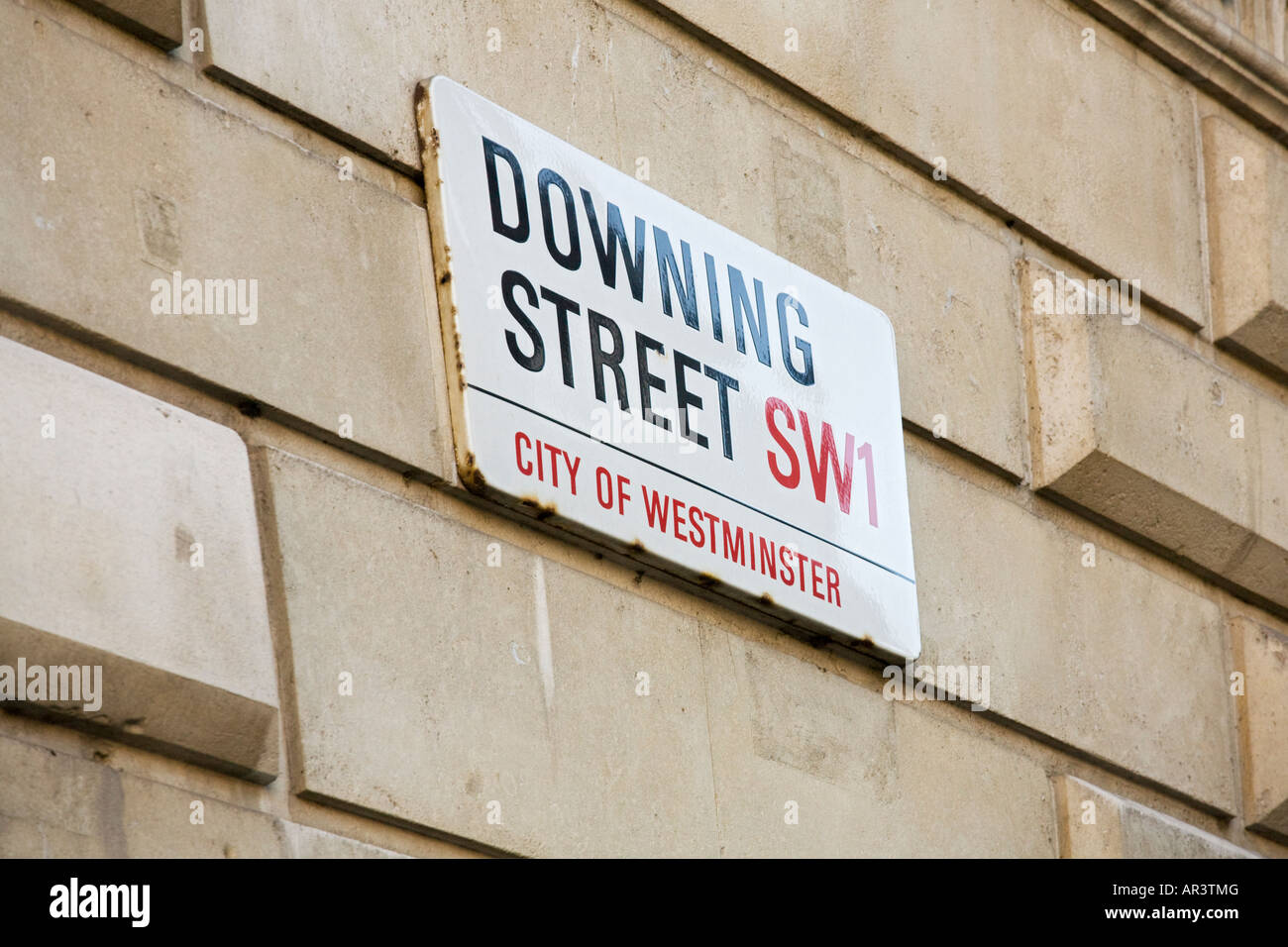 A Downing Street la residenza ufficiale di Londra,l'Inghilterra,UK Foto Stock