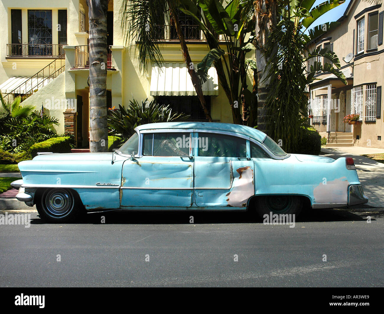 1950 Cadillac a Los Angeles Foto Stock