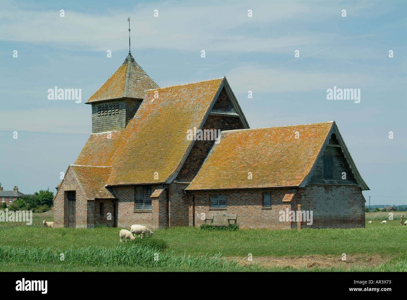 San Tommaso un'Beckett Chiesa, Fairfield, Kent 2005 Foto Stock