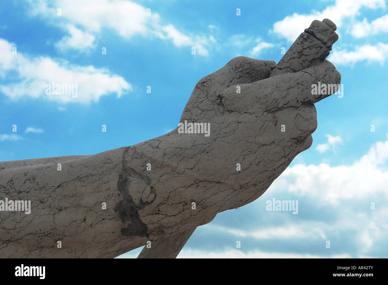 Dettaglio della statua di Marques de Pombal Foto Stock