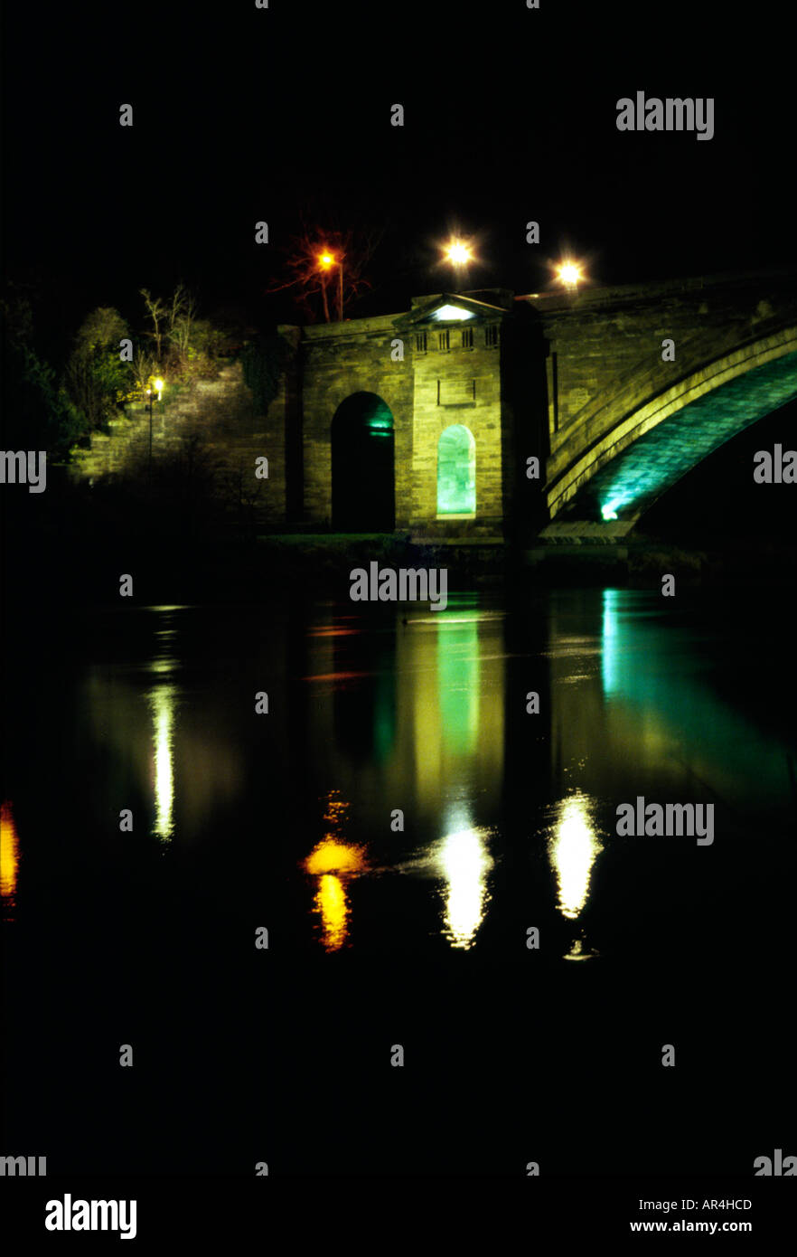 Fiume Dee Grosvenor Bridge CHESTER Inghilterra England Foto Stock