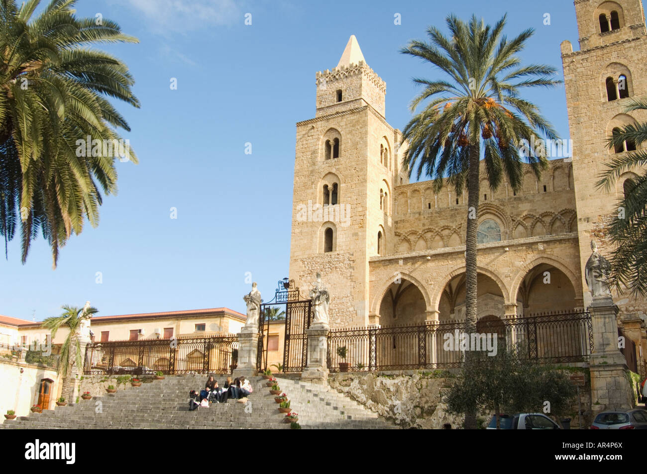 Cattedrale di Cefalù Sicilia Italia Foto Stock