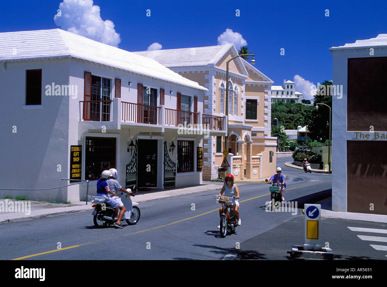 Il duca di York Street St George Bermuda Foto Stock