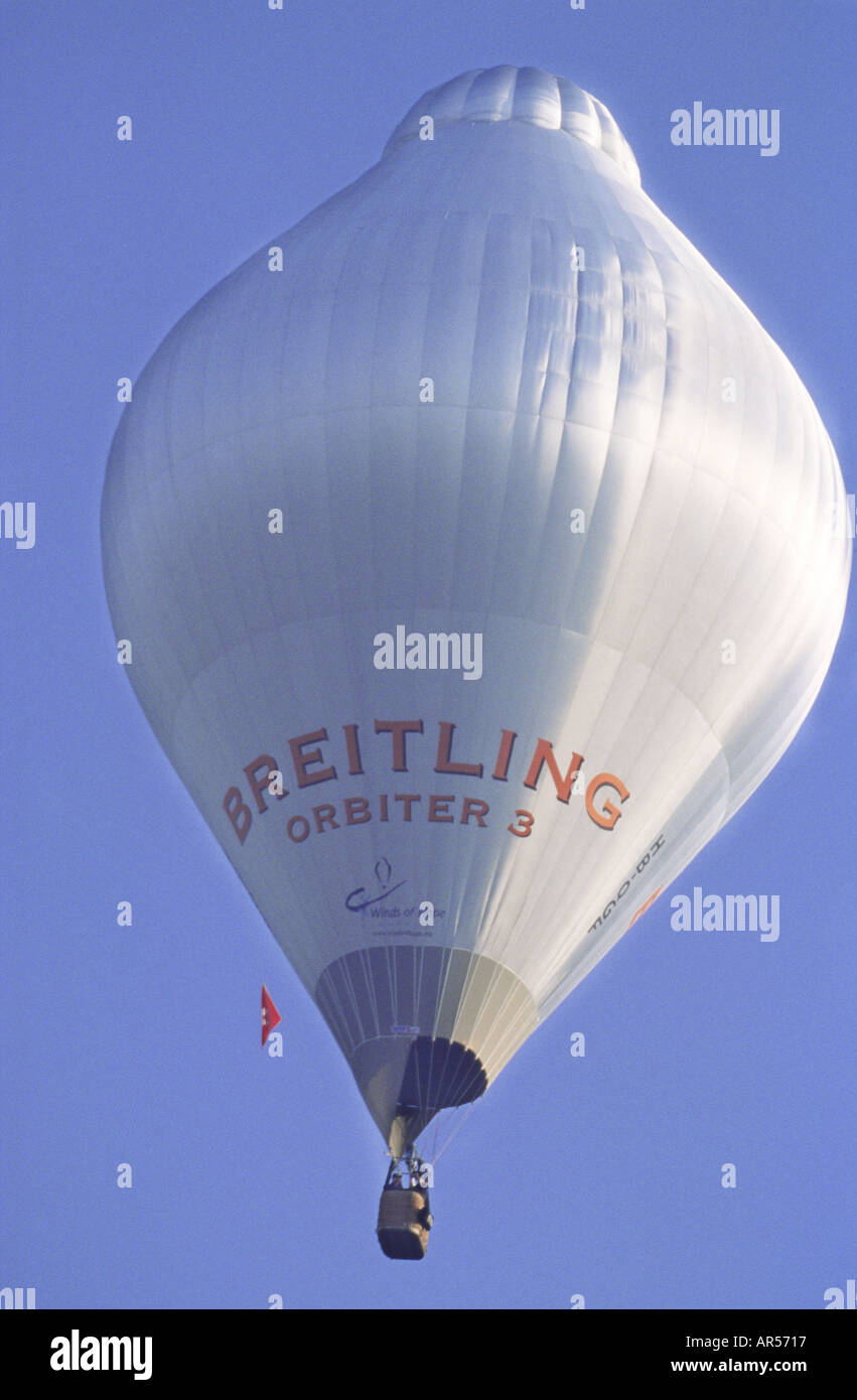 Bristol Balloon Festival replica in scala ridotta del Breitling Orbiter alta altitudine palloncino Inghilterra Foto Stock