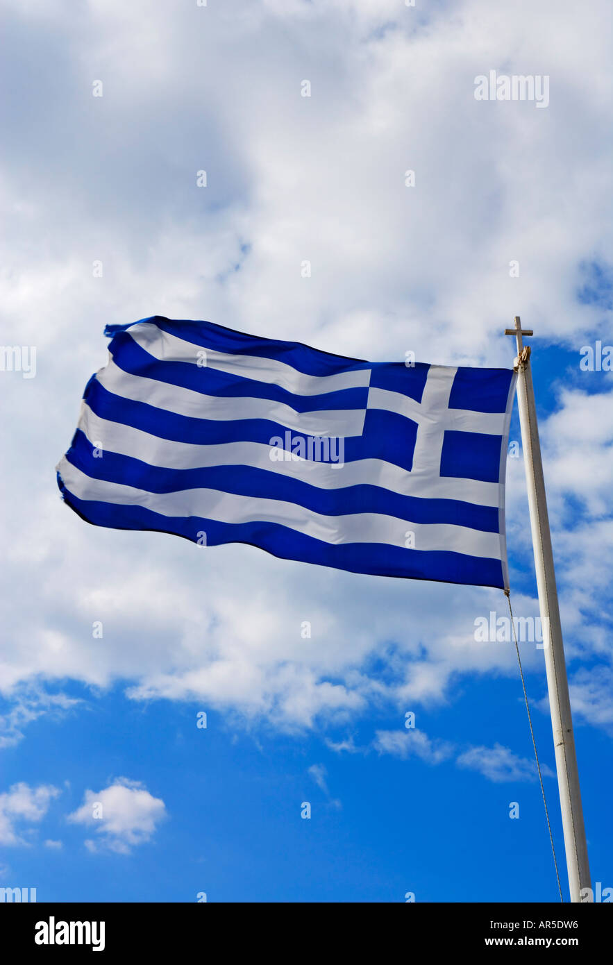 BANDIERA GRECA Foto Stock