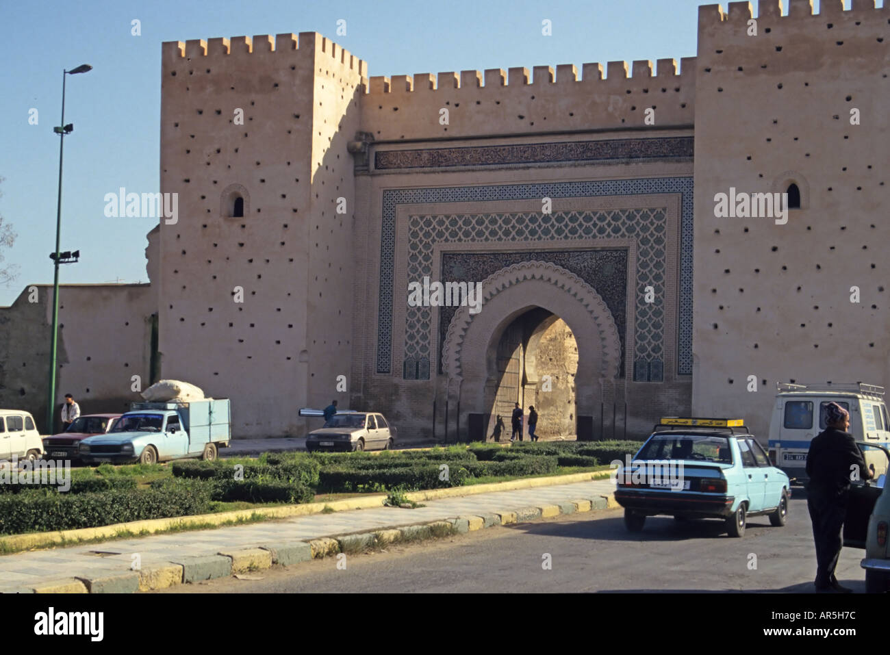 Arco e fort in Marocco Foto Stock