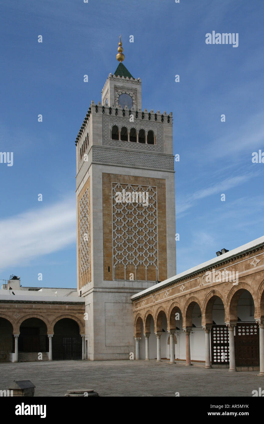 La Moschea Zatuna (la Grande Moschea) Tunisi Foto Stock
