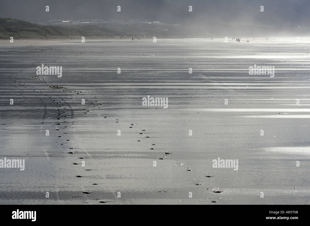 Rhossilli Beach, Gower, Wales, Regno Unito Foto Stock