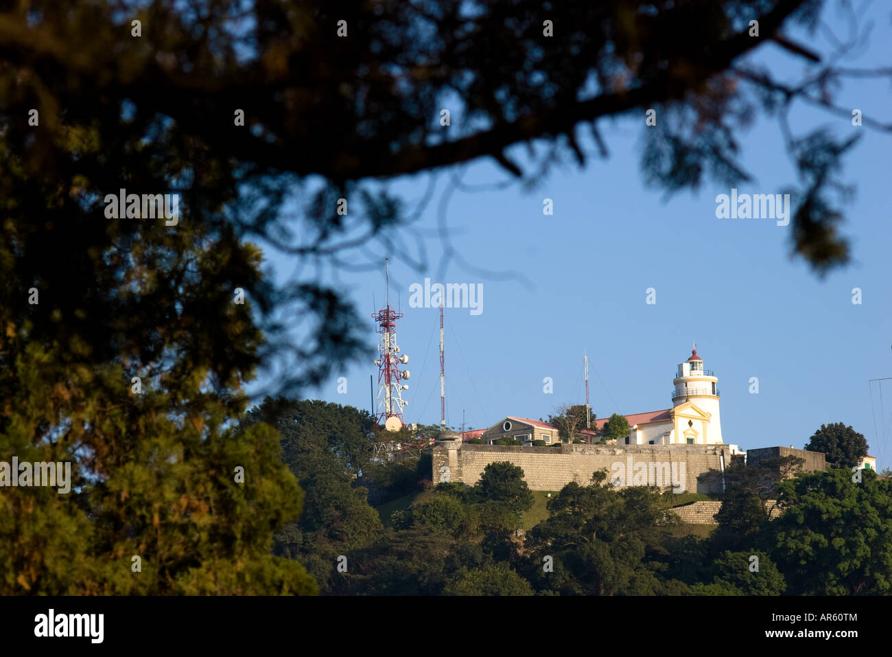 Guia Hill. faro Macau Foto Stock