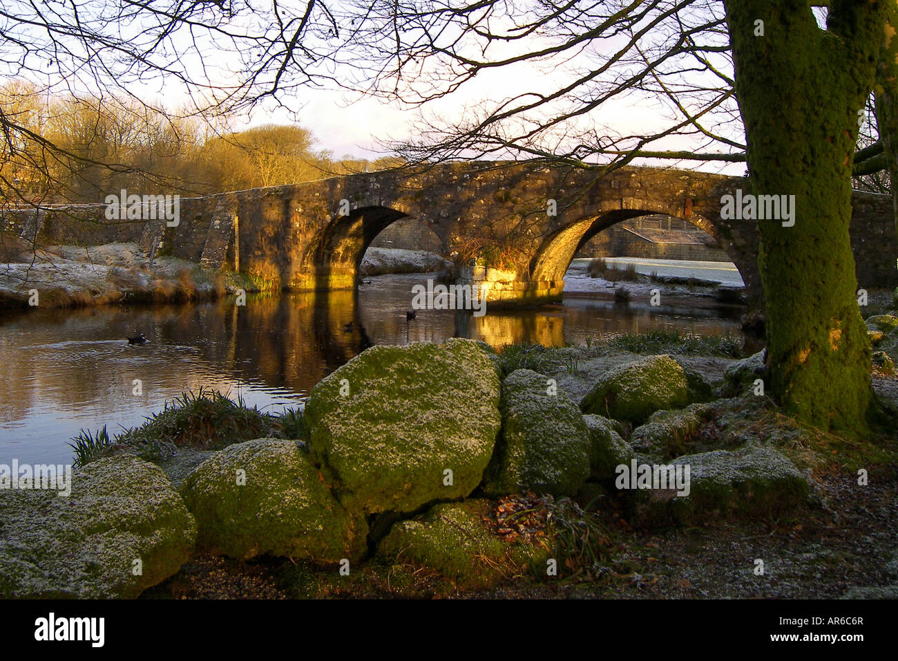 Due Ponti Dartmoor Devon Foto Stock