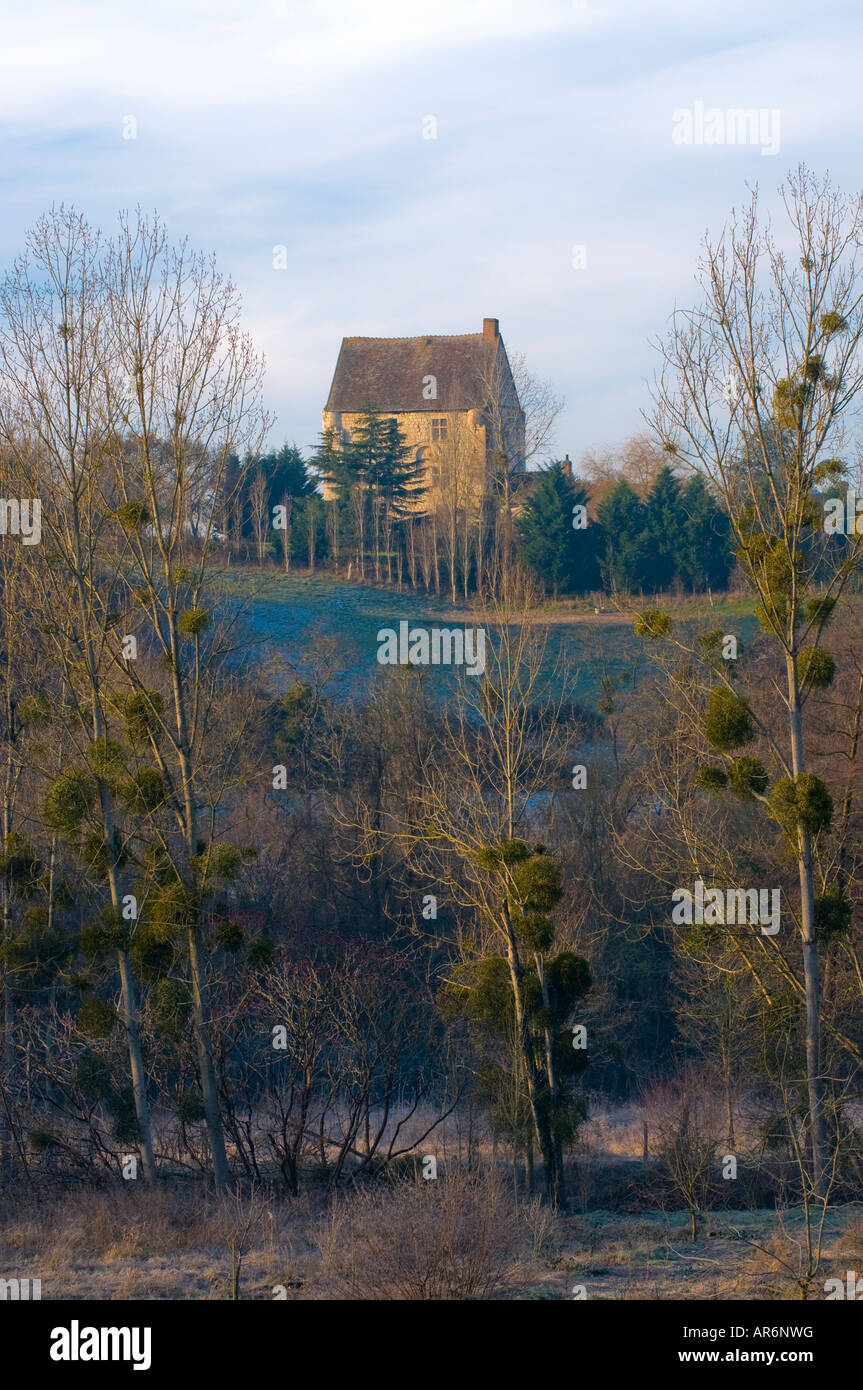 Casa su una collina, Francia. Foto Stock