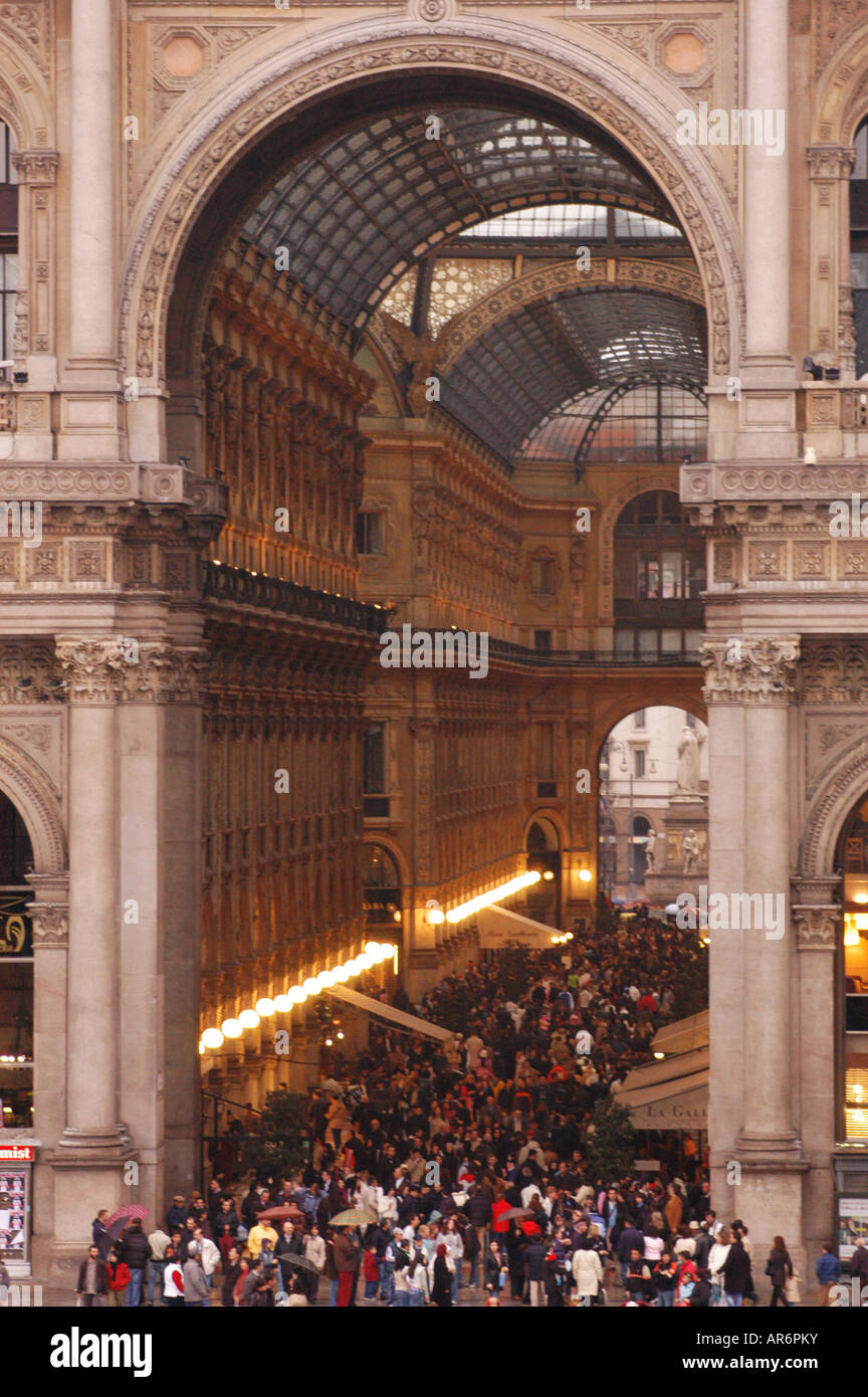 Galleria Vittorio Emanuele II Milano Italia Foto Stock