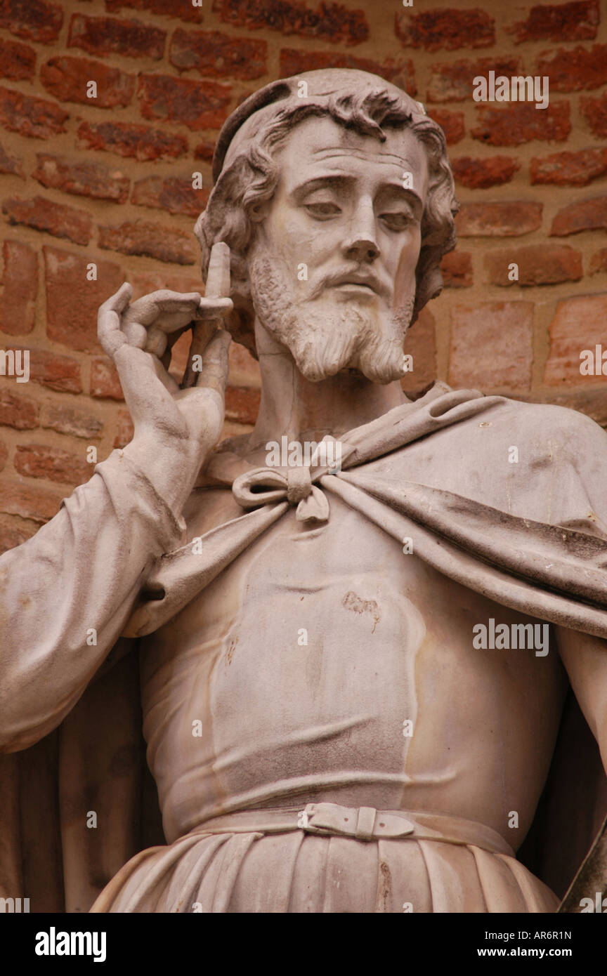 Antonio Allegri da Correggio statua Parma Italia Foto Stock