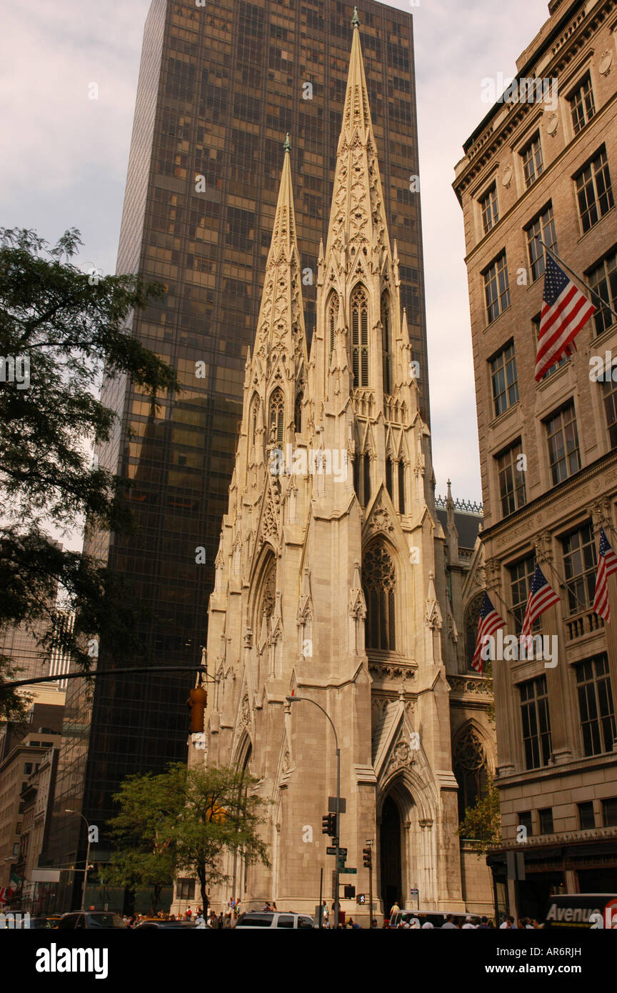 Cattedrale di San Patrizio a New York STATI UNITI D'AMERICA Foto Stock