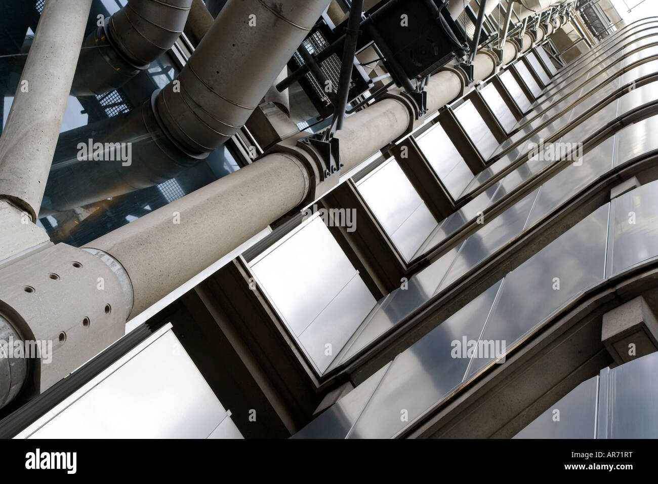 Vista dell'edificio Lloyds di Londra Foto Stock