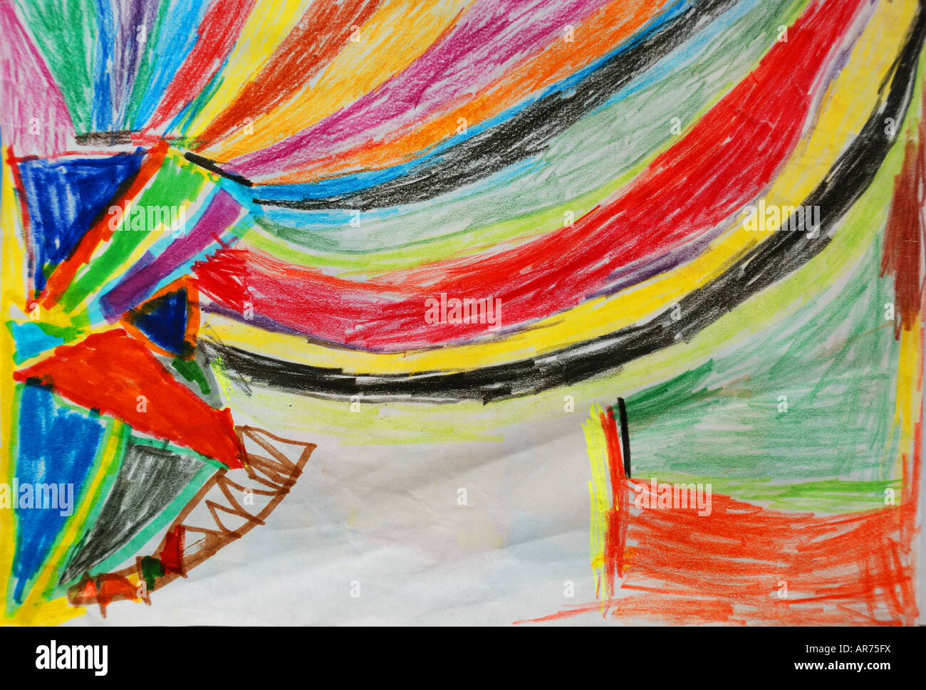 Per bambini di età compresa tra 6, astratto foto Foto Stock