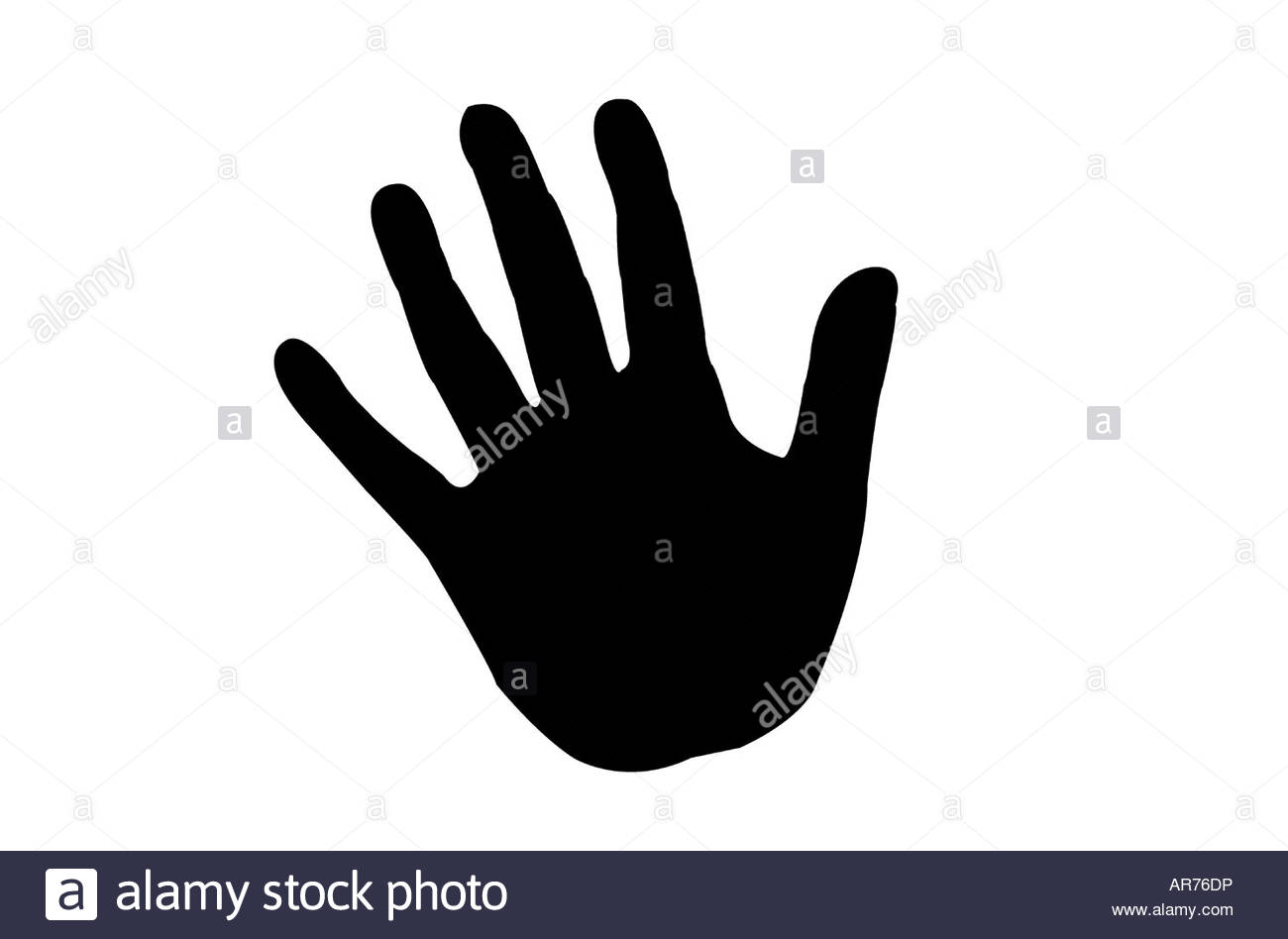 Mano umana illustrazione Foto Stock