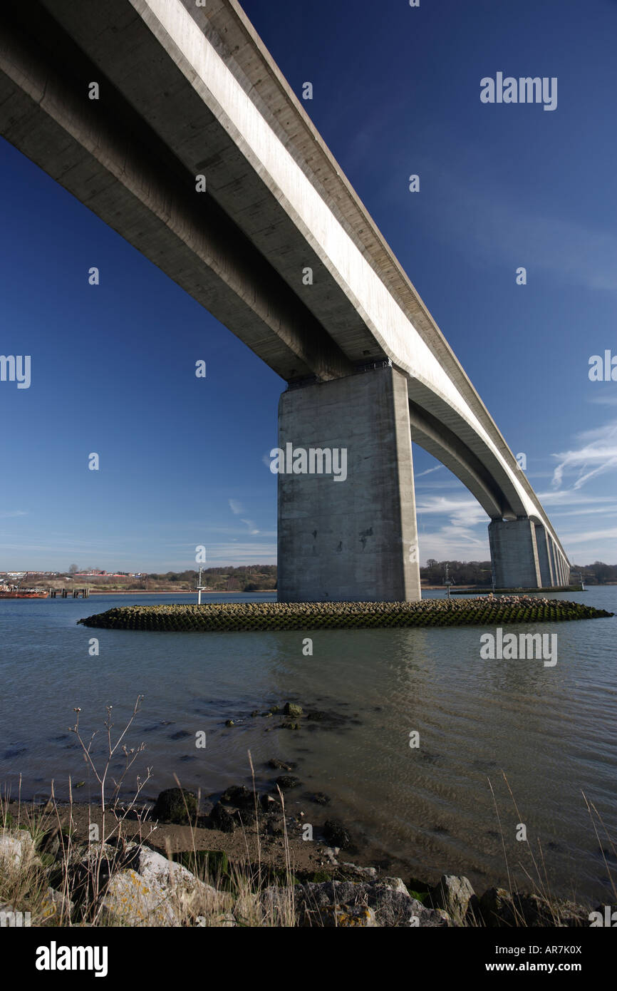 Orwell bridge, Ipswich, Suffolk. Foto Stock