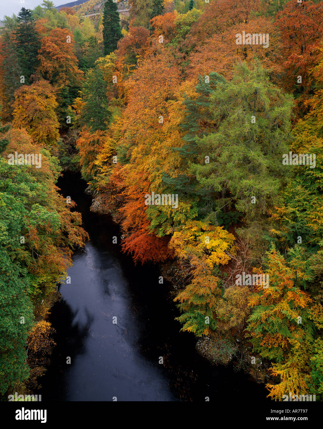 Fiume Garry nei pressi di Killiecrankie Foto Stock