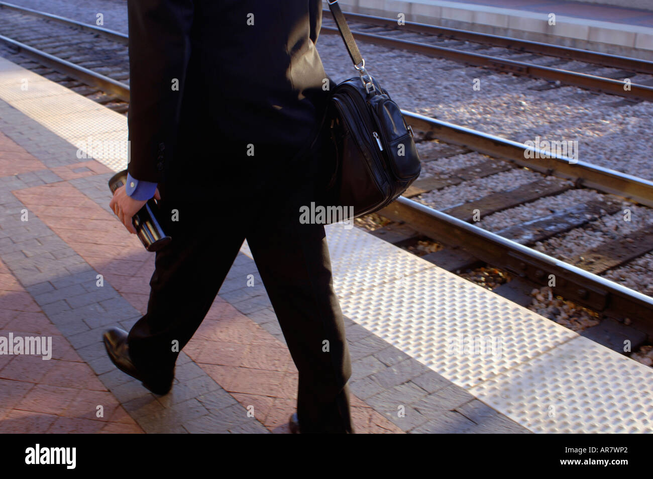 Imprenditore il pendolarismo Foto Stock