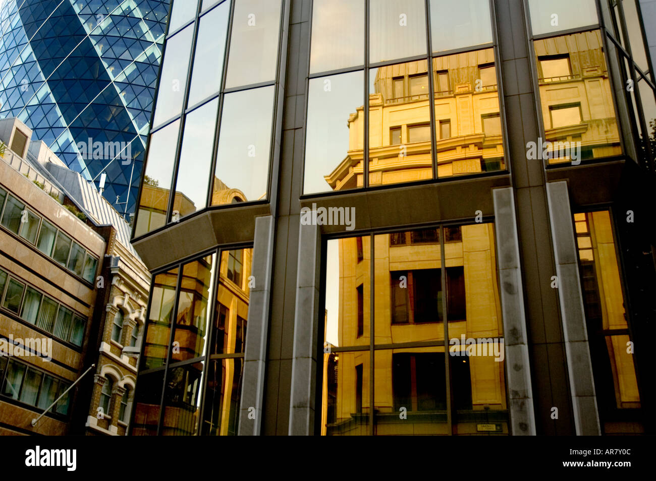 Gli edifici della città di Londra Foto Stock