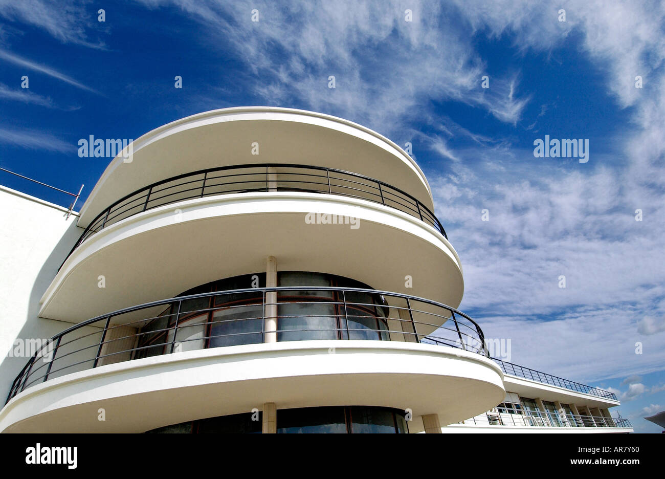 Il Grado 1 elencati Art Deco De La Warr Pavilion a Bexhill on Sea Foto Stock