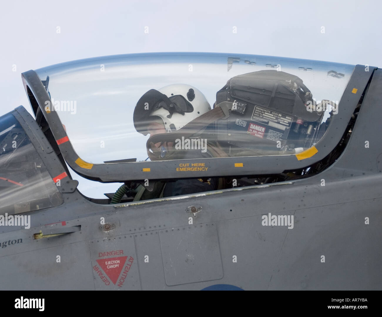 Sepecat Jaguar GR3 arriva per un photocall a Coltishall RAF in Norfolk, Inghilterra Foto Stock