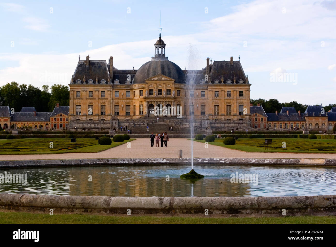 Il castello di Vaux le Vicomte, Francia Foto Stock