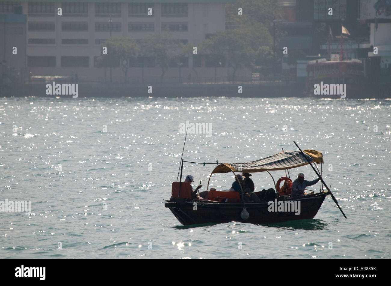 Barca da pesca, Hong Kong, Repubblica Popolare di Cina. Foto Stock