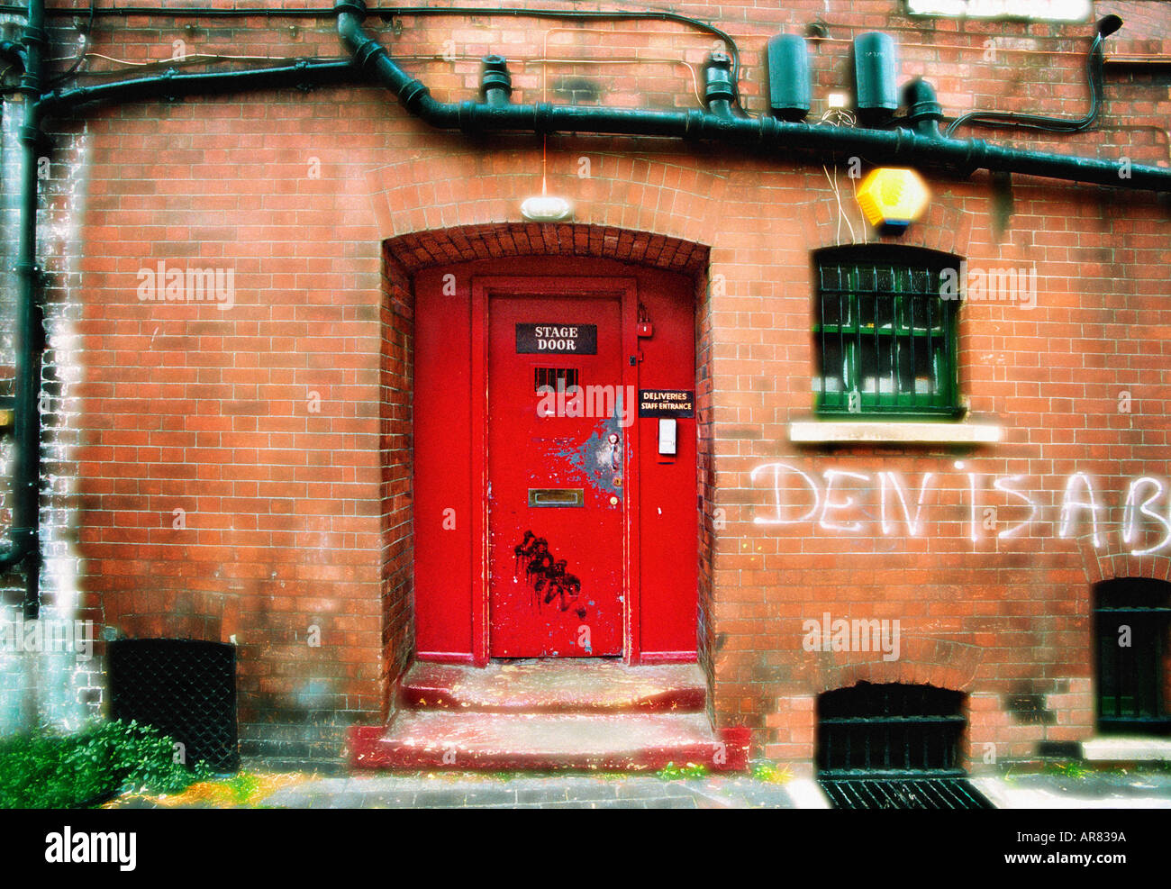 Stage Door Hackney Empire Theatre London Regno Unito Foto Stock