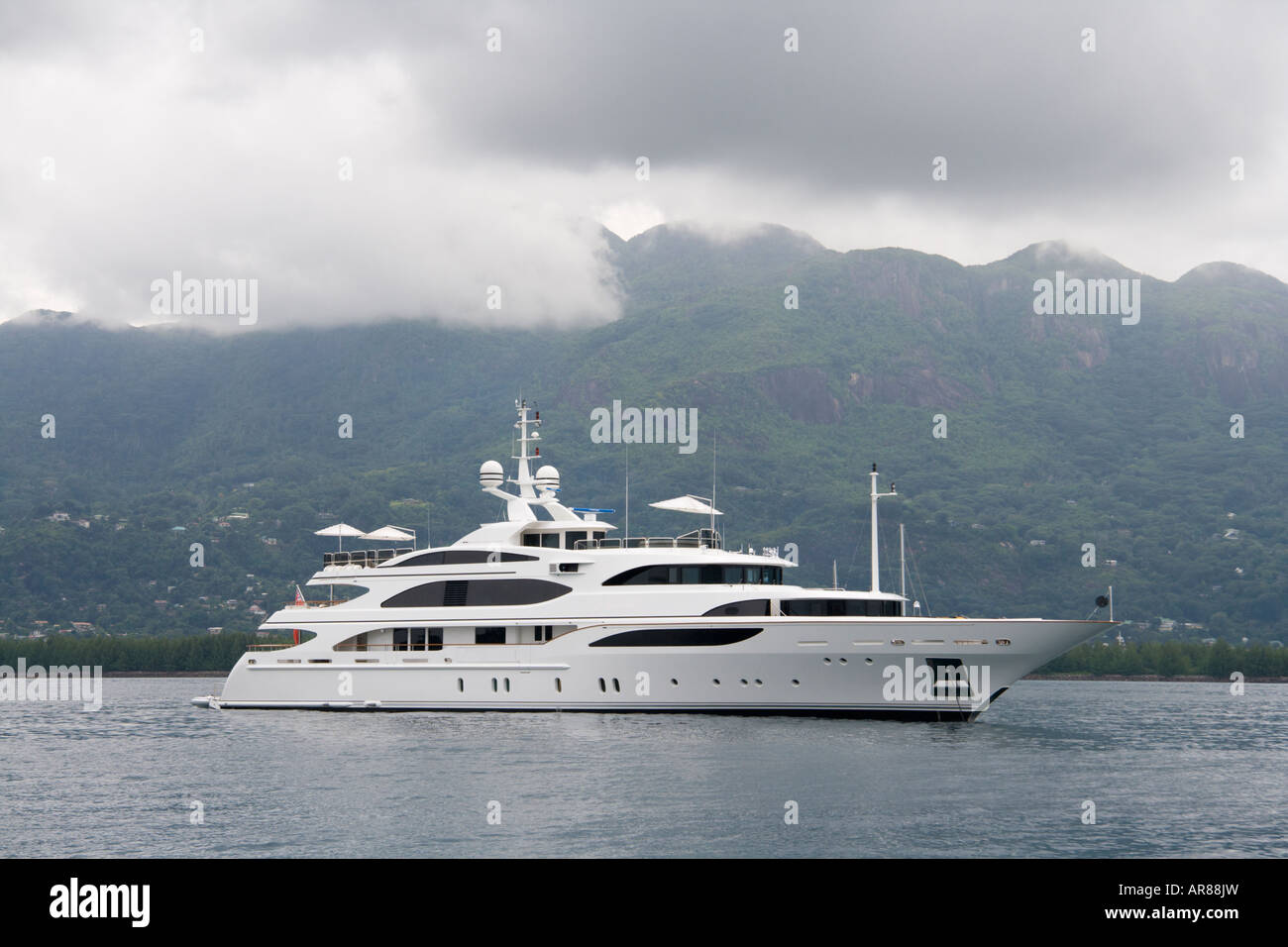 Gite in barca alle Seychelles Foto Stock