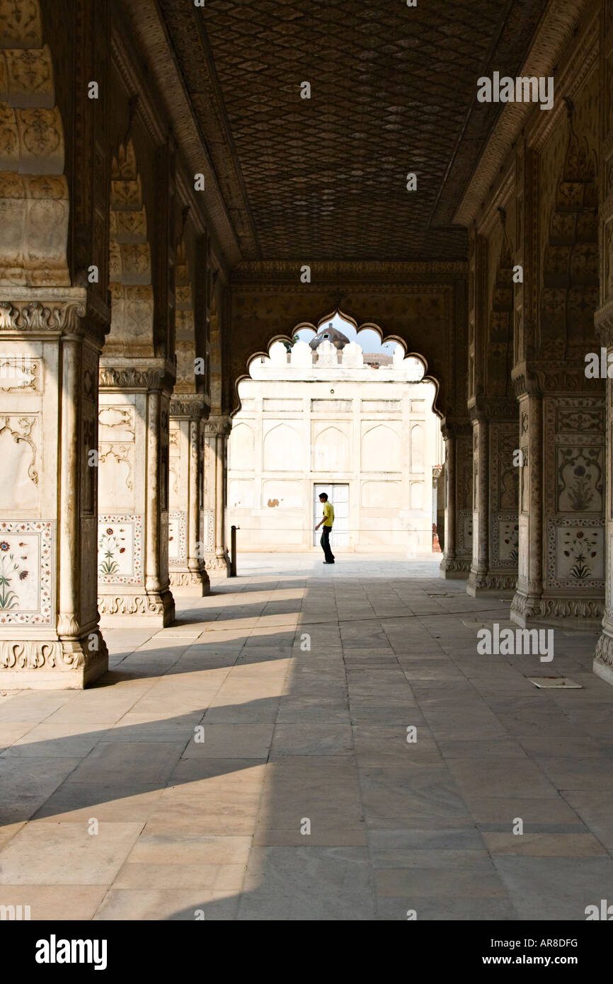 Diwan-i-Khas, Red Fort, la Vecchia Delhi, India Foto Stock