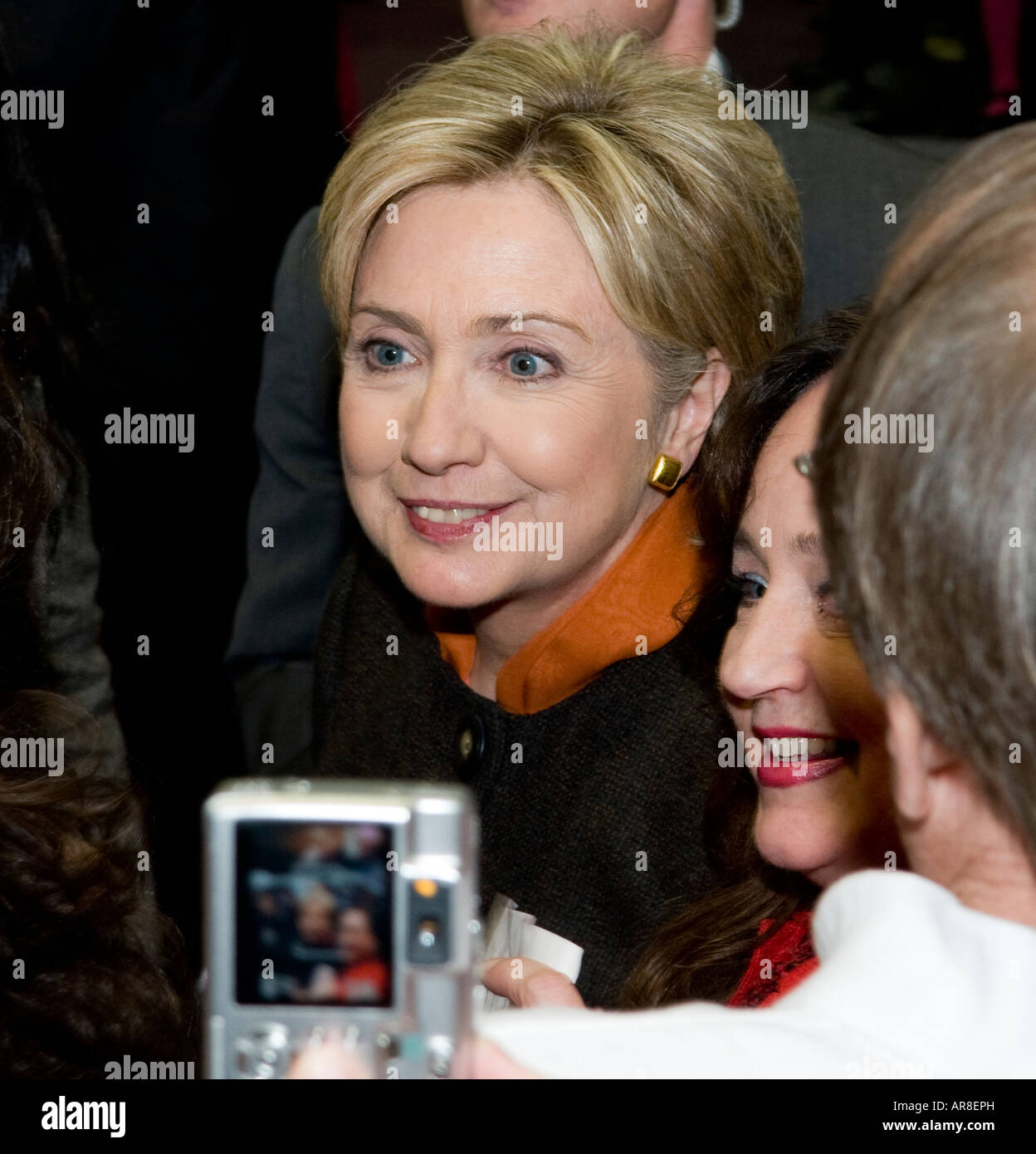 U.S. candidato presidenziale democratico il senatore Hillary Rodham Clinton ha affrontato i sostenitori in un rally a Tacoma, WA, Stati Uniti d'America Foto Stock