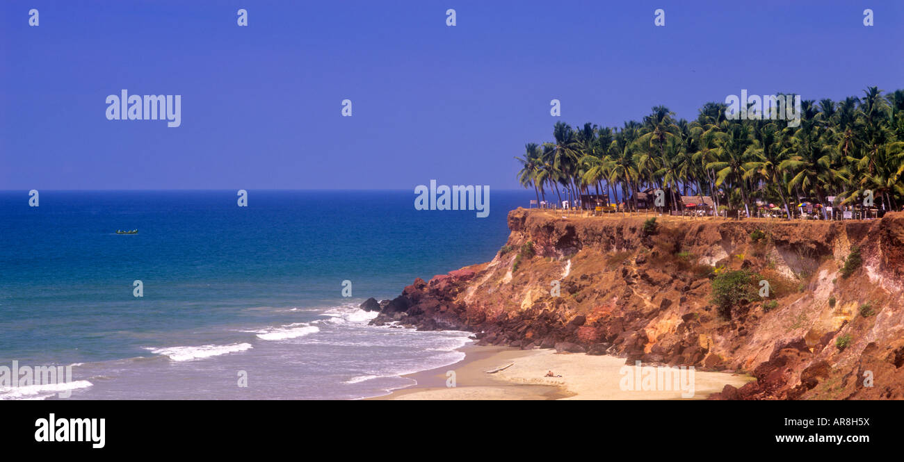Varkala Beach Kerala India Foto Stock