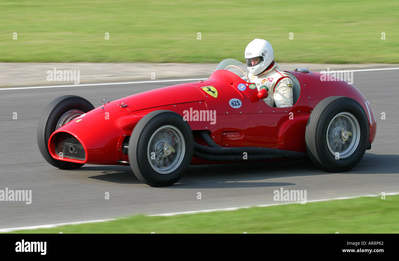 1952 Ferrari 500-625 a Goodwood, Sussex, Regno Unito Foto Stock