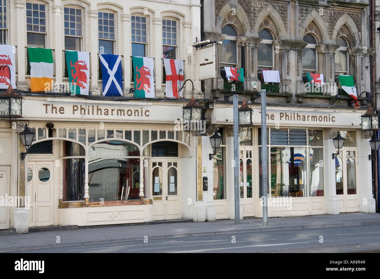 La Philharmonic St Mary St Cardiff Foto Stock