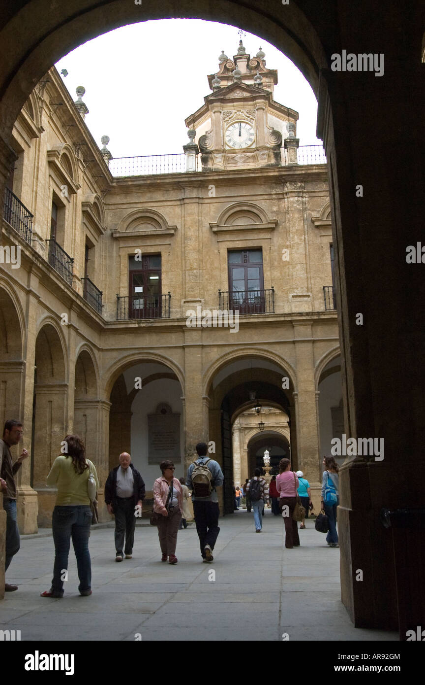 Università di Siviglia,all'interno,Andalusia, Spagna Foto Stock