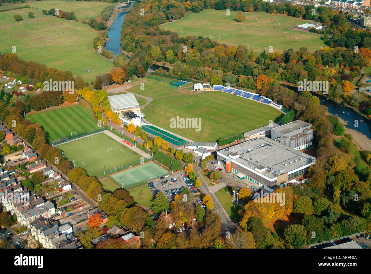 Antenna Welsh Institute of Sport Sophia Gardens Cardiff South Glamorgan Wales UK AH3 Foto Stock