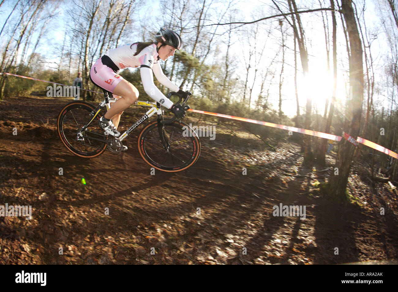 Top Donne nella categoria a Sutton Park nazionale campionati ciclocross Sutton Park di Birmingham. Domenica 6 Gennaio 2008 Foto Stock